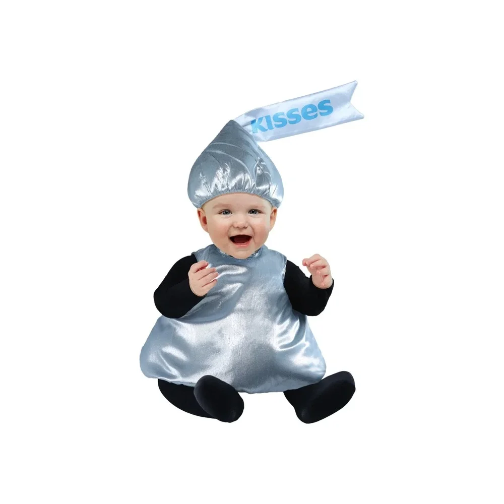 Toddler Boys & Girls Silver Hershey Kiss Tunic & Hat‎ Halloween Costume 2T